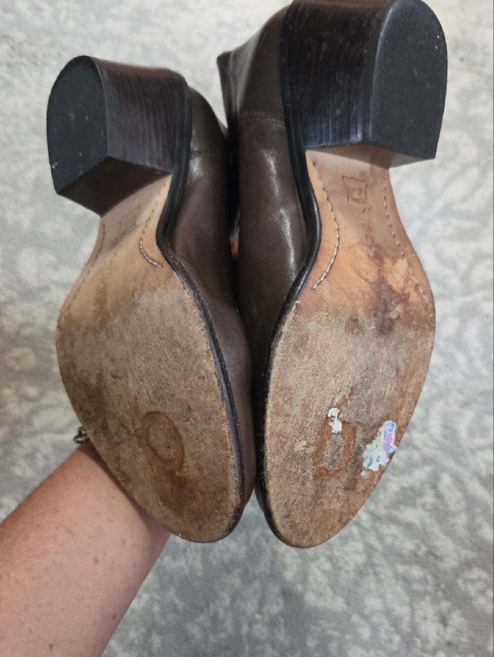 Boutique 9 Chocolate Brown Leather Boots - Picture 6 of 9